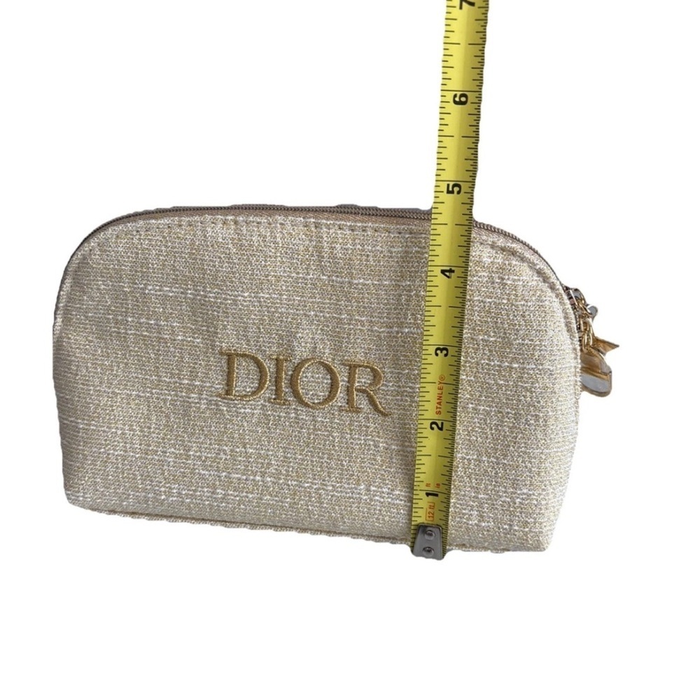 Dior Limited Edition Gold Cosmetic Pouch – New Travel Toiletry Case Luxury Gift - Picture 6 of 6
